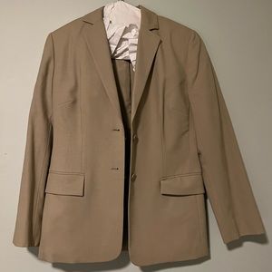 Ann Taylor 2 Piece Suit Set, Beige/Tan | Size 4